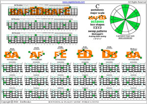Meshuggah's 4-string bass tuning (FBbEbAb) C pentatonic major scale box shapes (1313 sweep patterns) pdf